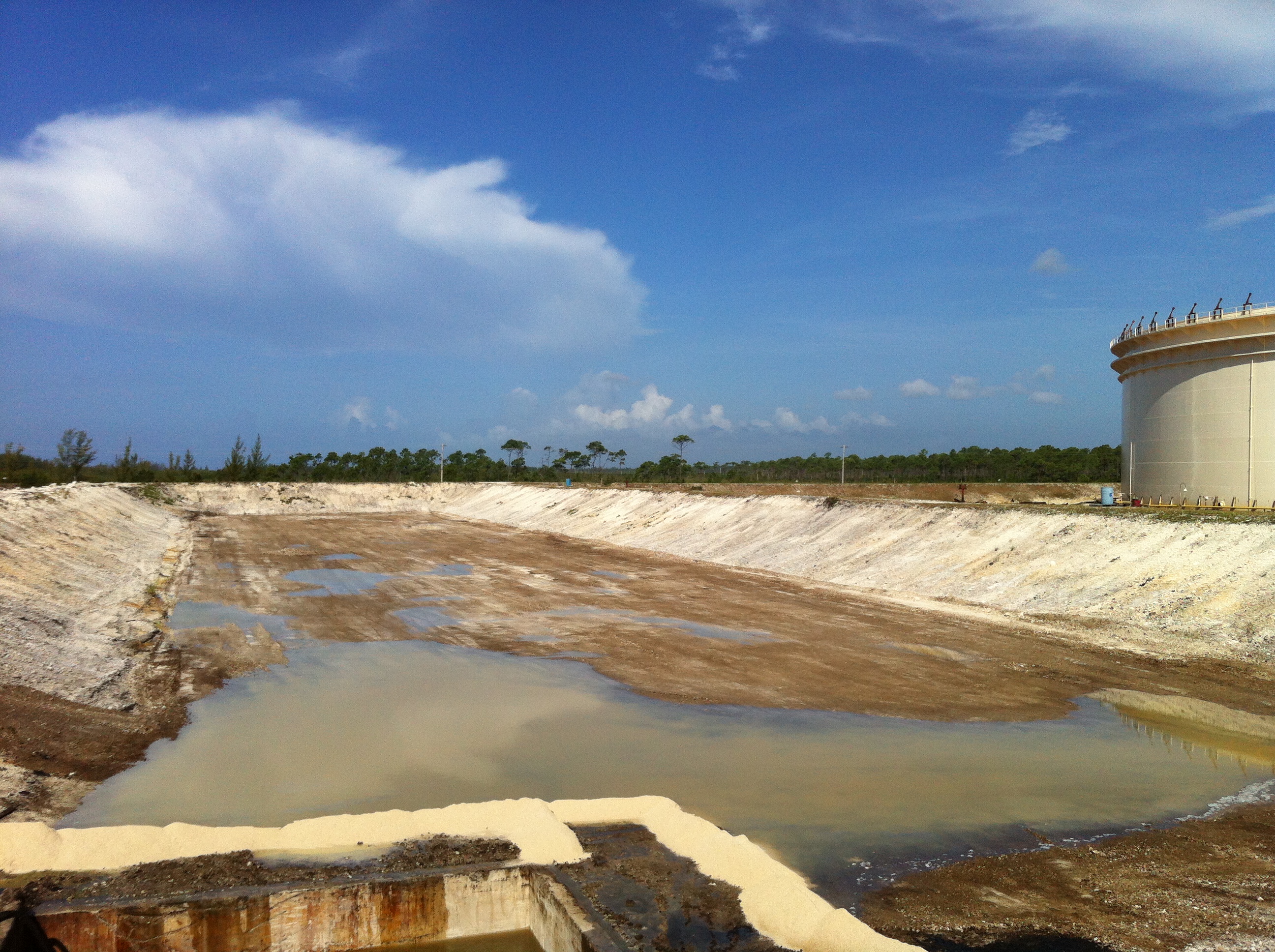 Oil sludge pond site after HydroPure remediation