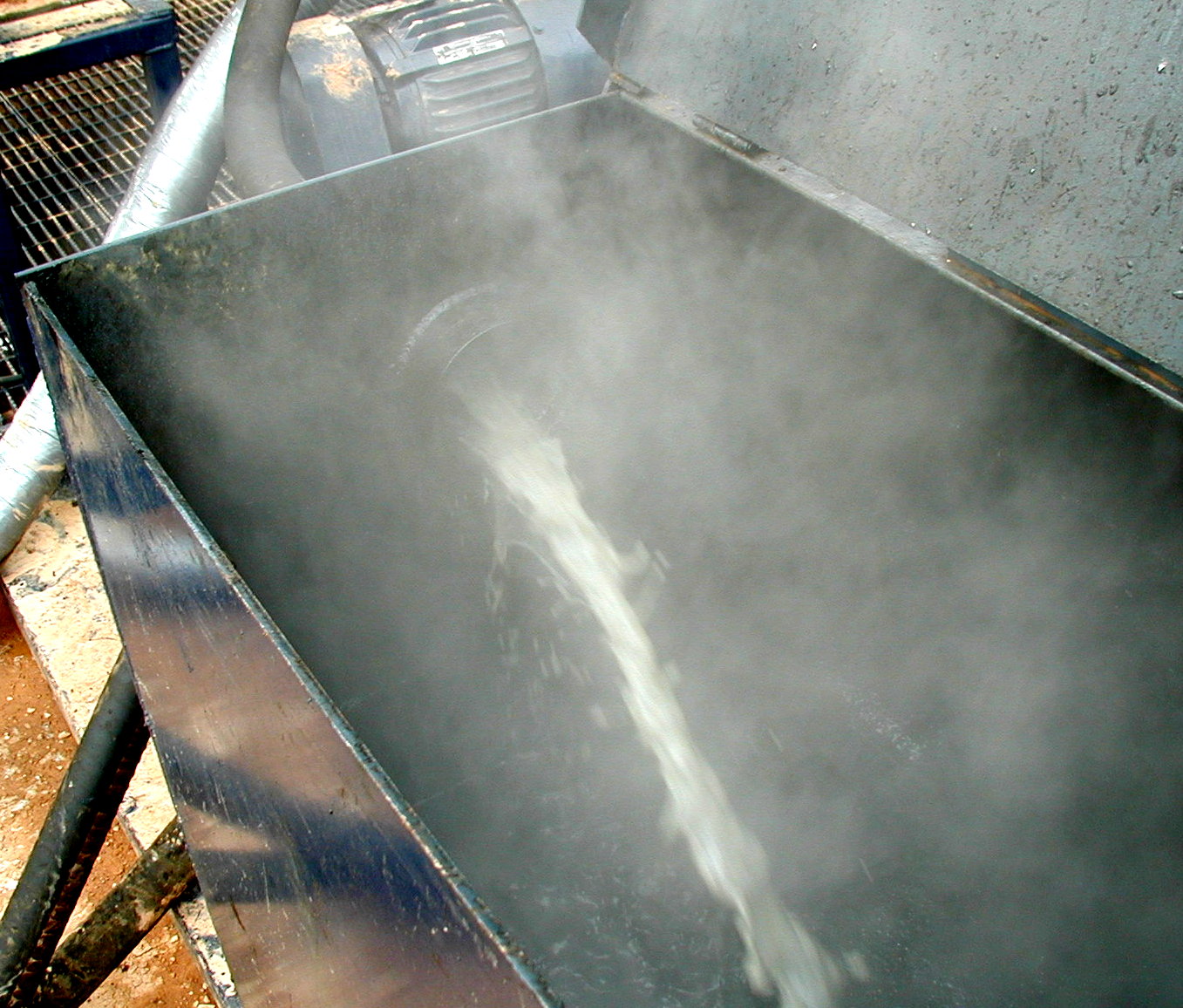 Extracted water phase leaving the HydroPure sludge treatment process