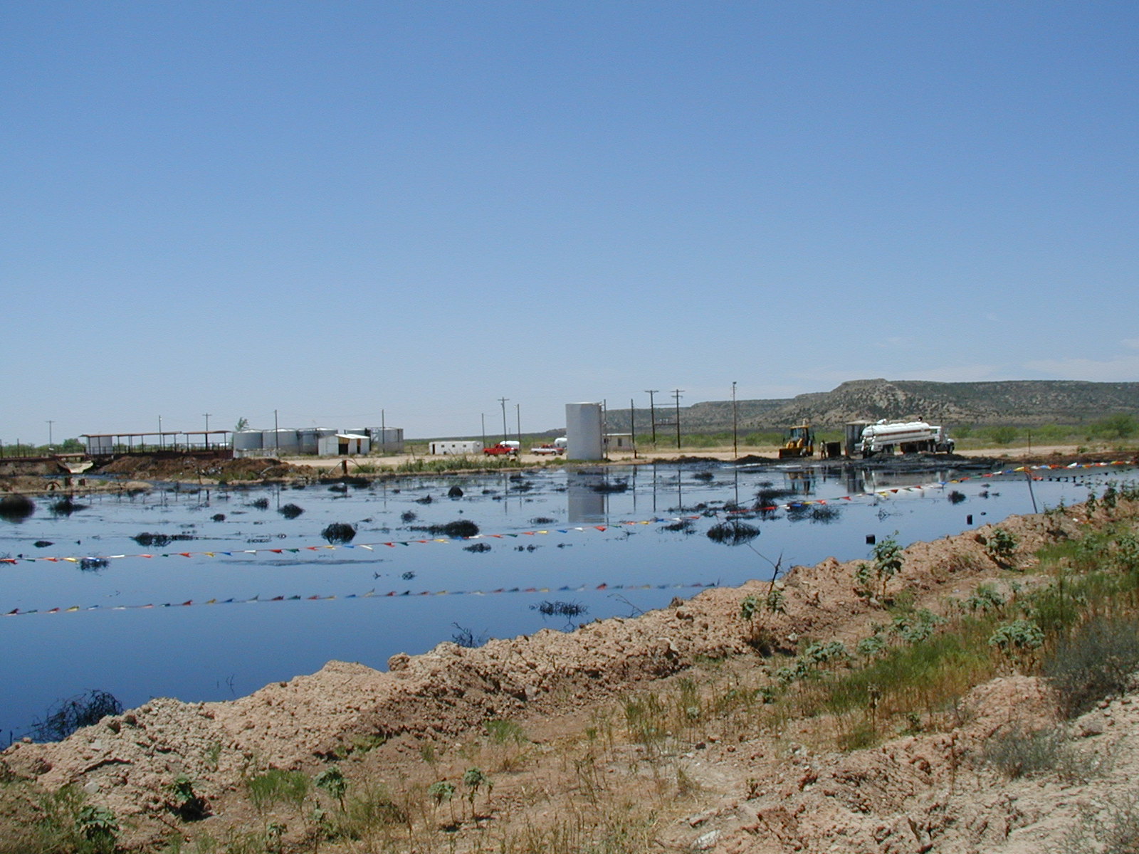 Heavy oil sludge lagoon prepared for HydroPure processing